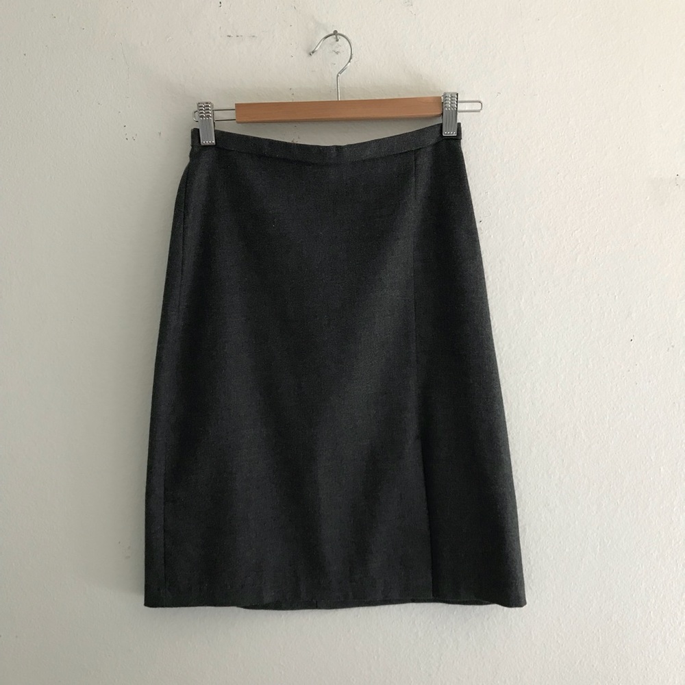 Grey work skirt. Price reflects the condition.